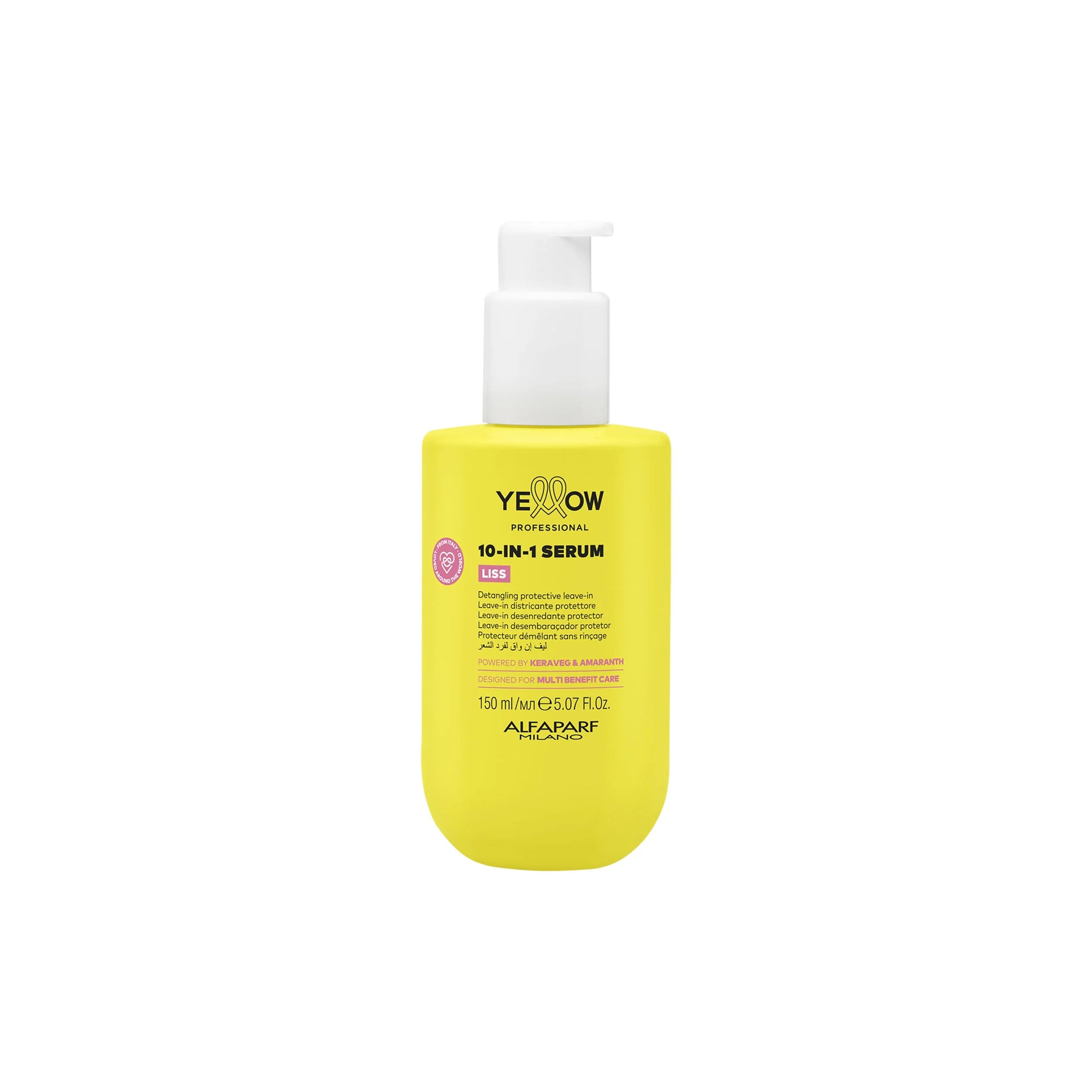 Yellow Pro|10 in 1 Serum-Siero districante protettore per capelli indisciplinati 150ml