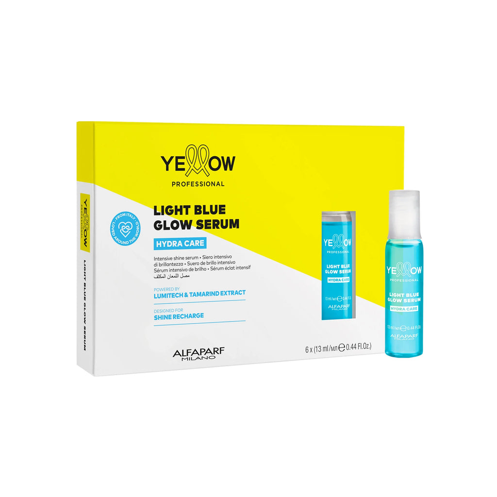 Yellow Professional | Light Blue Glow Serum - Siero intensivo di brillantezza per tutti i tipi di capelli 6x13 ml