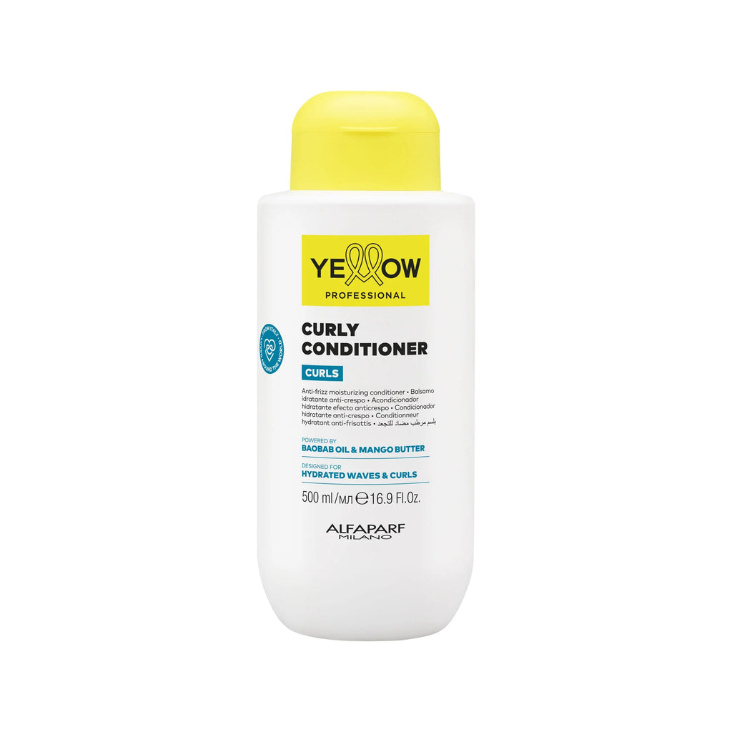 Yellow Pro/Curly Conditioner 500ml-Conditioner idratante per capelli ricci, mossi e coily