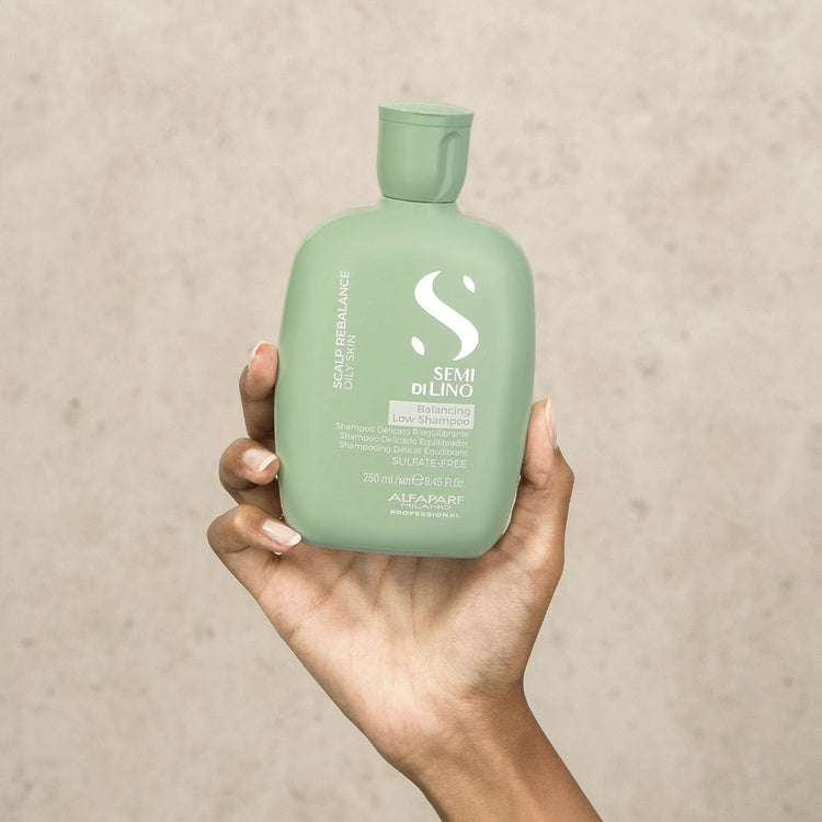 Semi di Lino Set Balancing Low Shampoo, Exfoliating Scrub e Calming Tonic
