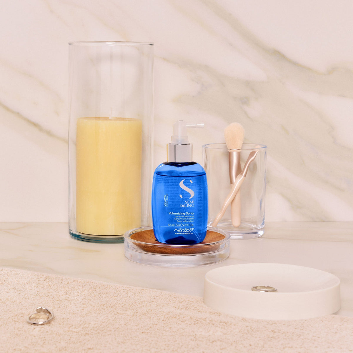 Set Semi di Lino | Volumizing Low Shampoo, Mousse Conditioner & Spray