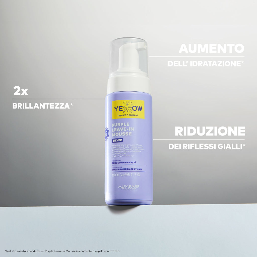 Yellow Professional Purple Leave-in Mousse 2