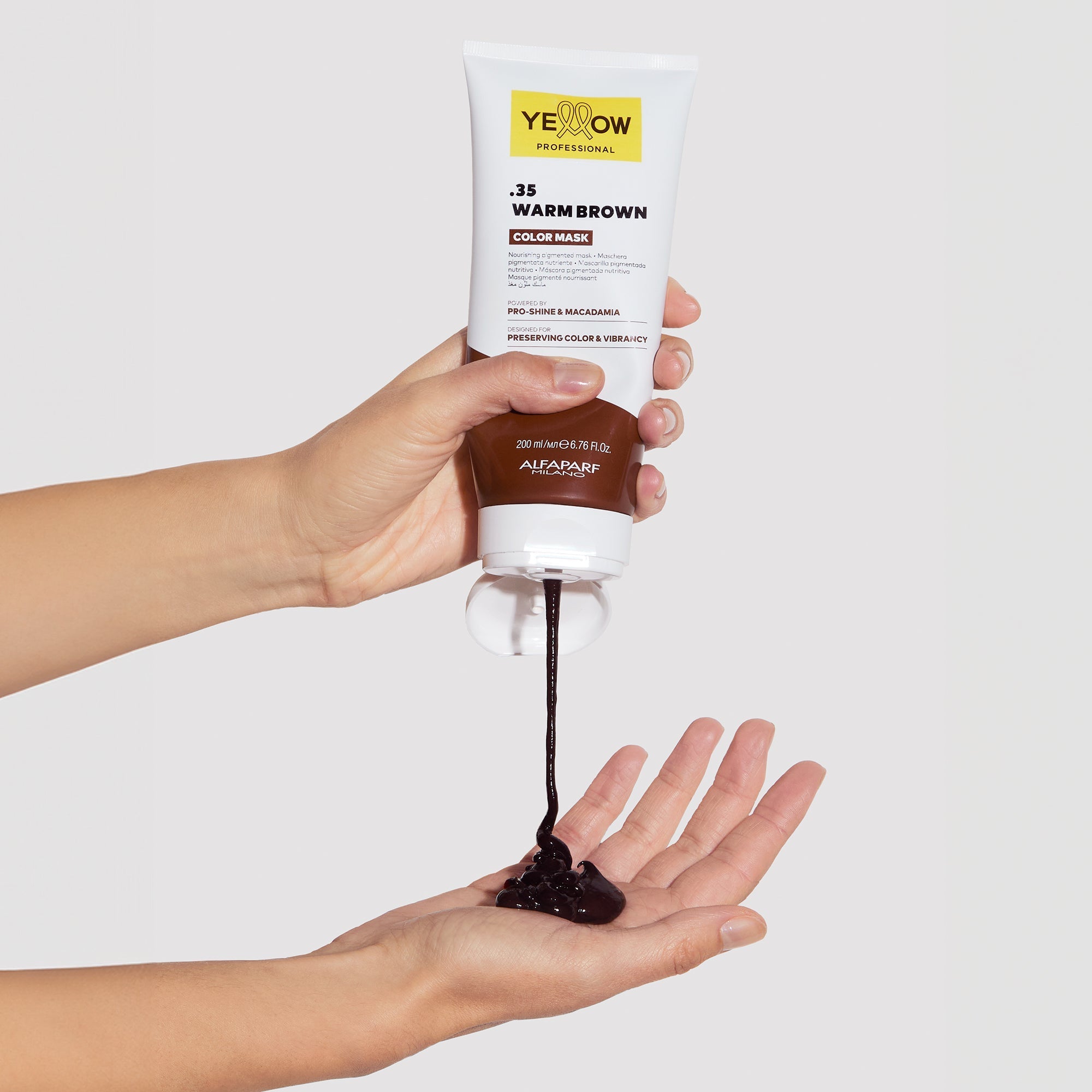 Yellow Professional / Color Mask.35 Warm Brown - Maschera pigmentata nutriente 200 ml - Alfaparf Milano