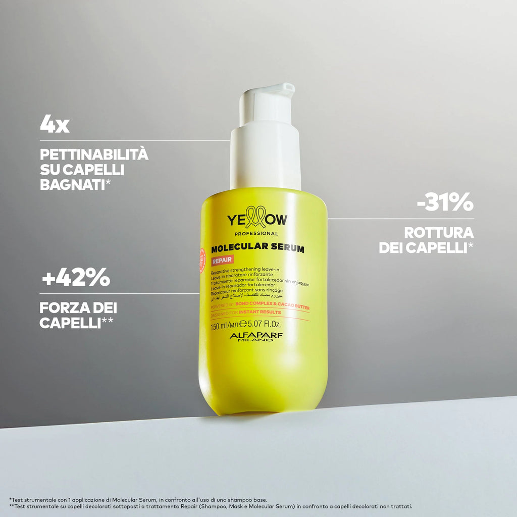 Yellow Pro|Molecular Serum Leave-in-Ripara e rinforza i capelli danneggiati 150ml