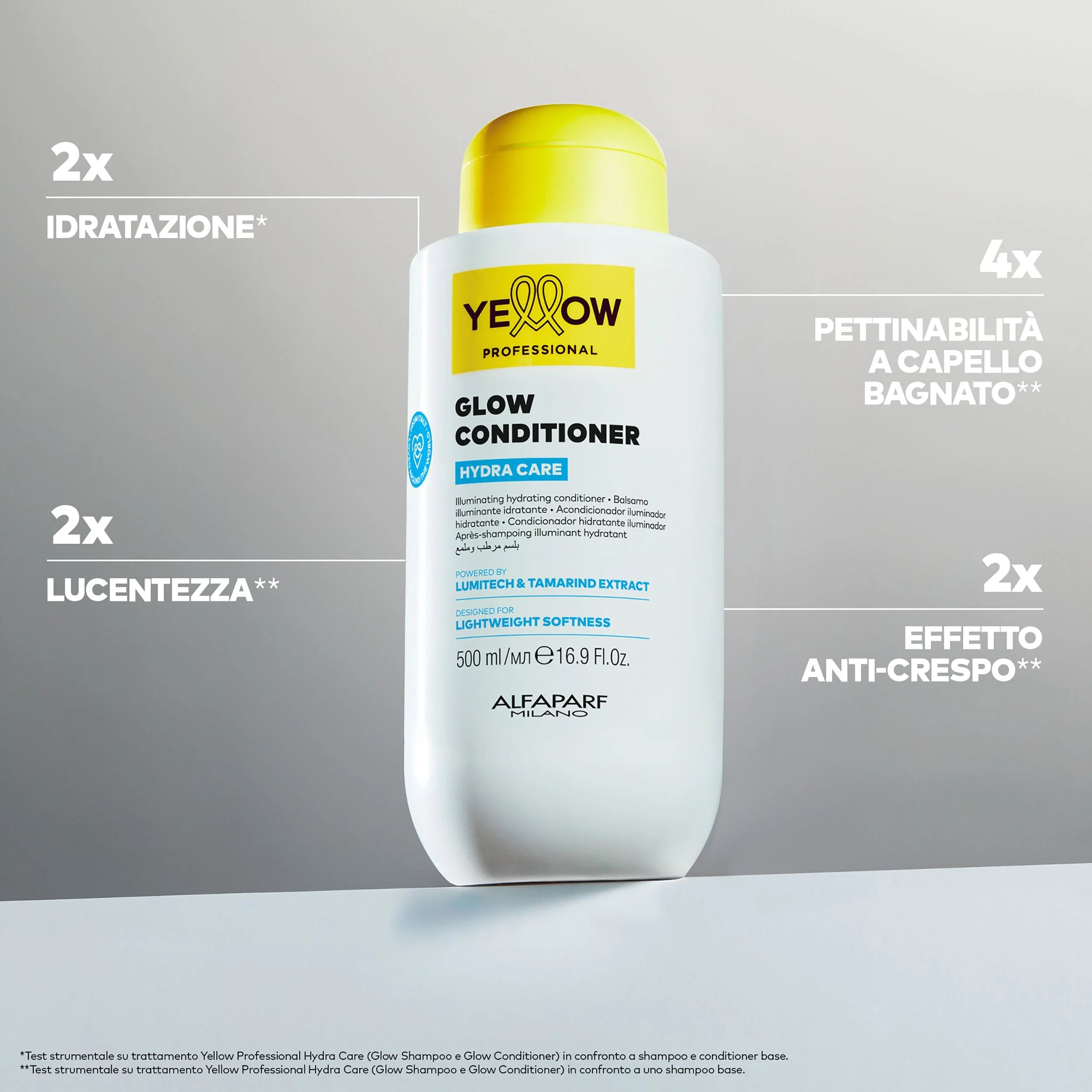 Yellow Professional | Glow Conditioner - Illumina e Idrata tutti i tipi di capelli 500ml