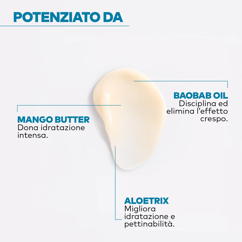 Yellow Pro/Curly Leave-in Cream-Trattamento protettivo anti-crespo per capelli ricci, mossi e coily