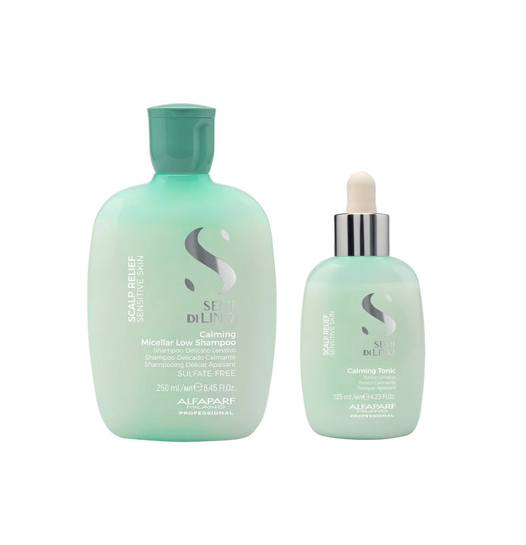 Semi di Lino Set Calming Micellar Low Shampoo e Calming Tonic