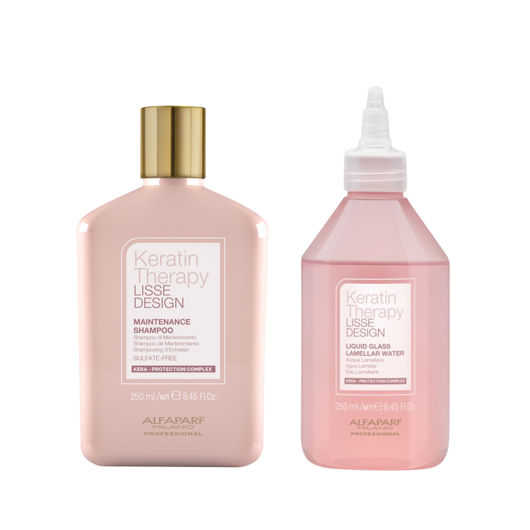 Set Keratin Therapy Lisse Design Shampoo + Liquid Glass Lamellar Water