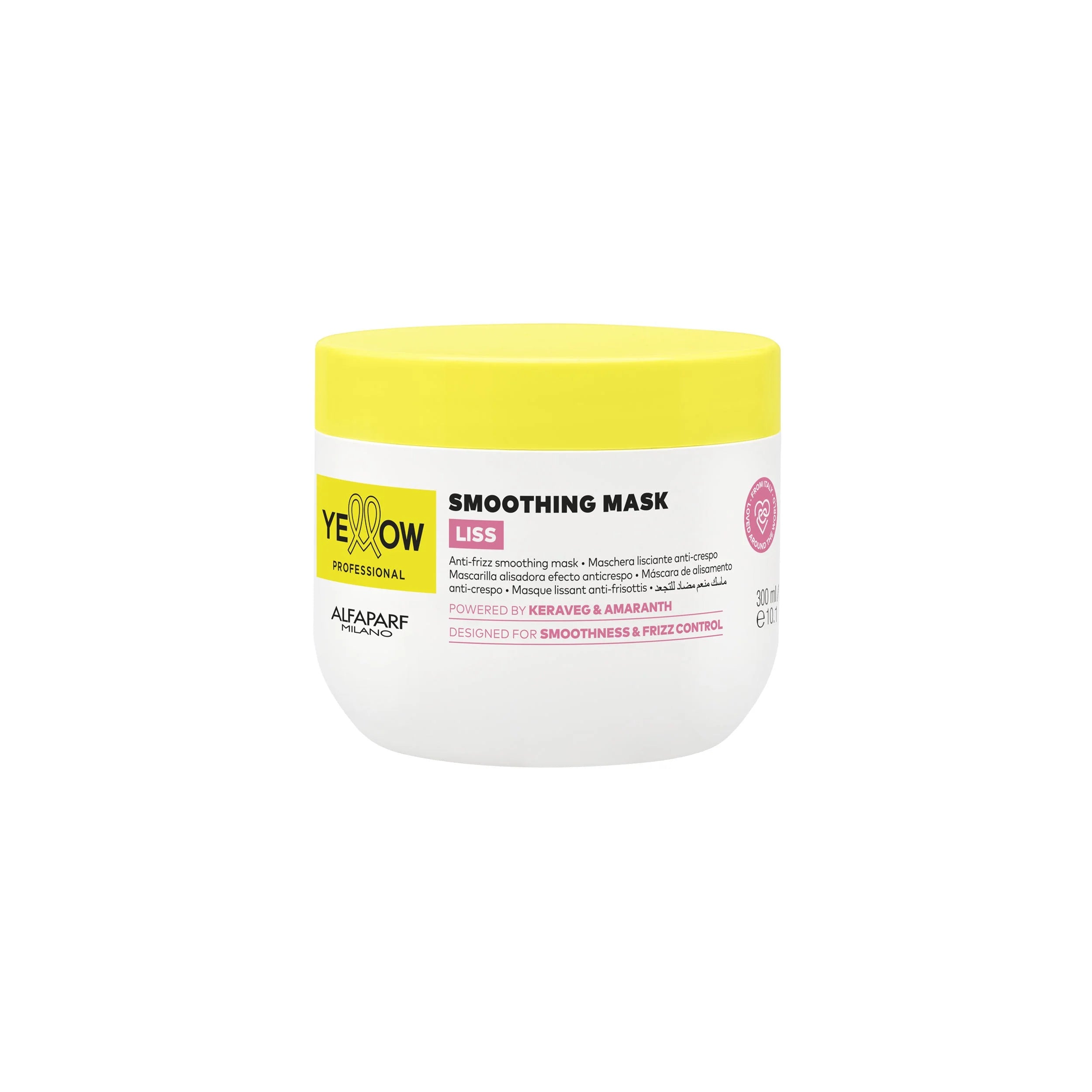 Yellow Pro/Smoothing Mask 300ml-Maschera lisciante per capelli indisciplinati