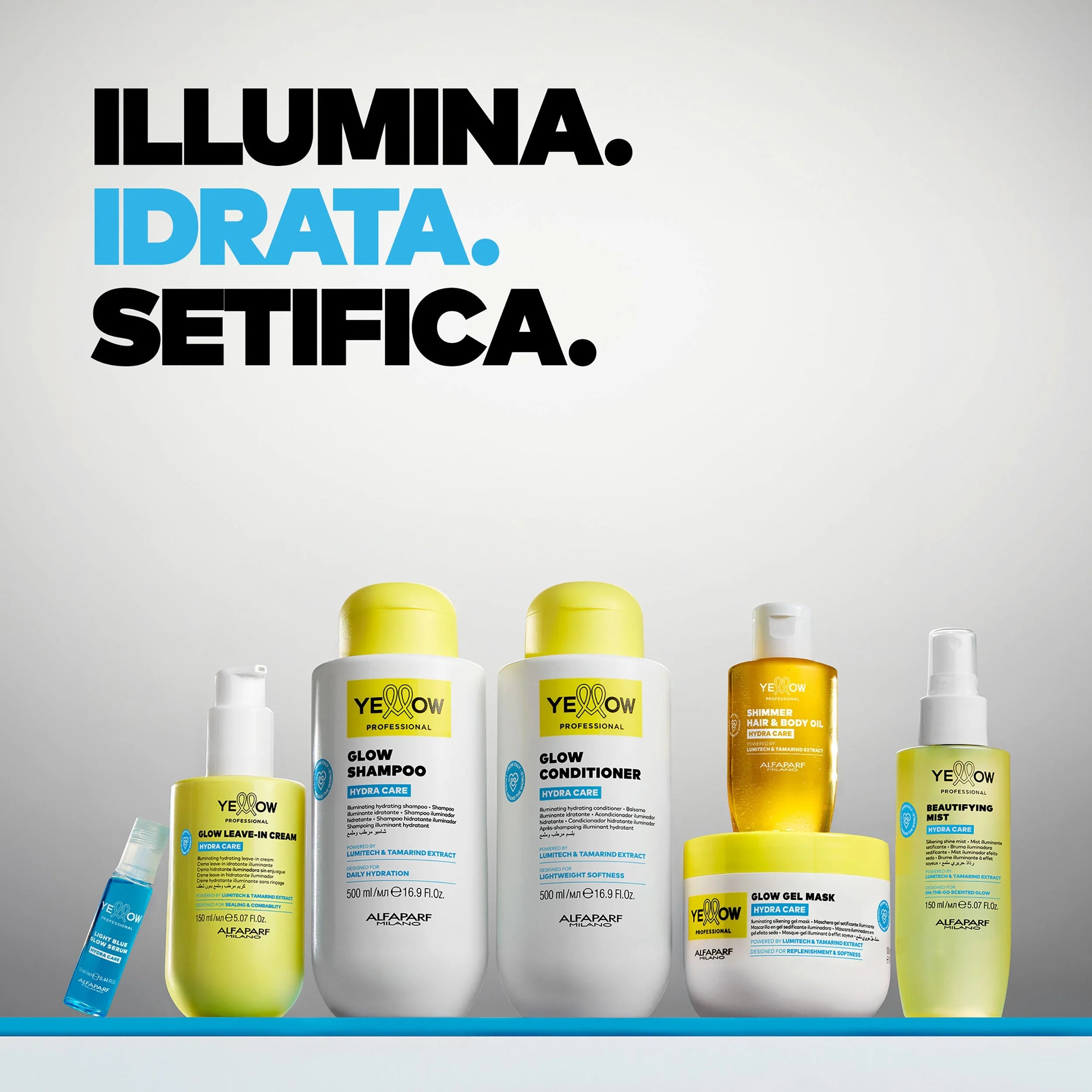 Yellow Professional | Glow Shampoo - Illumina e Idrata tutti i tipi di capelli 500ml