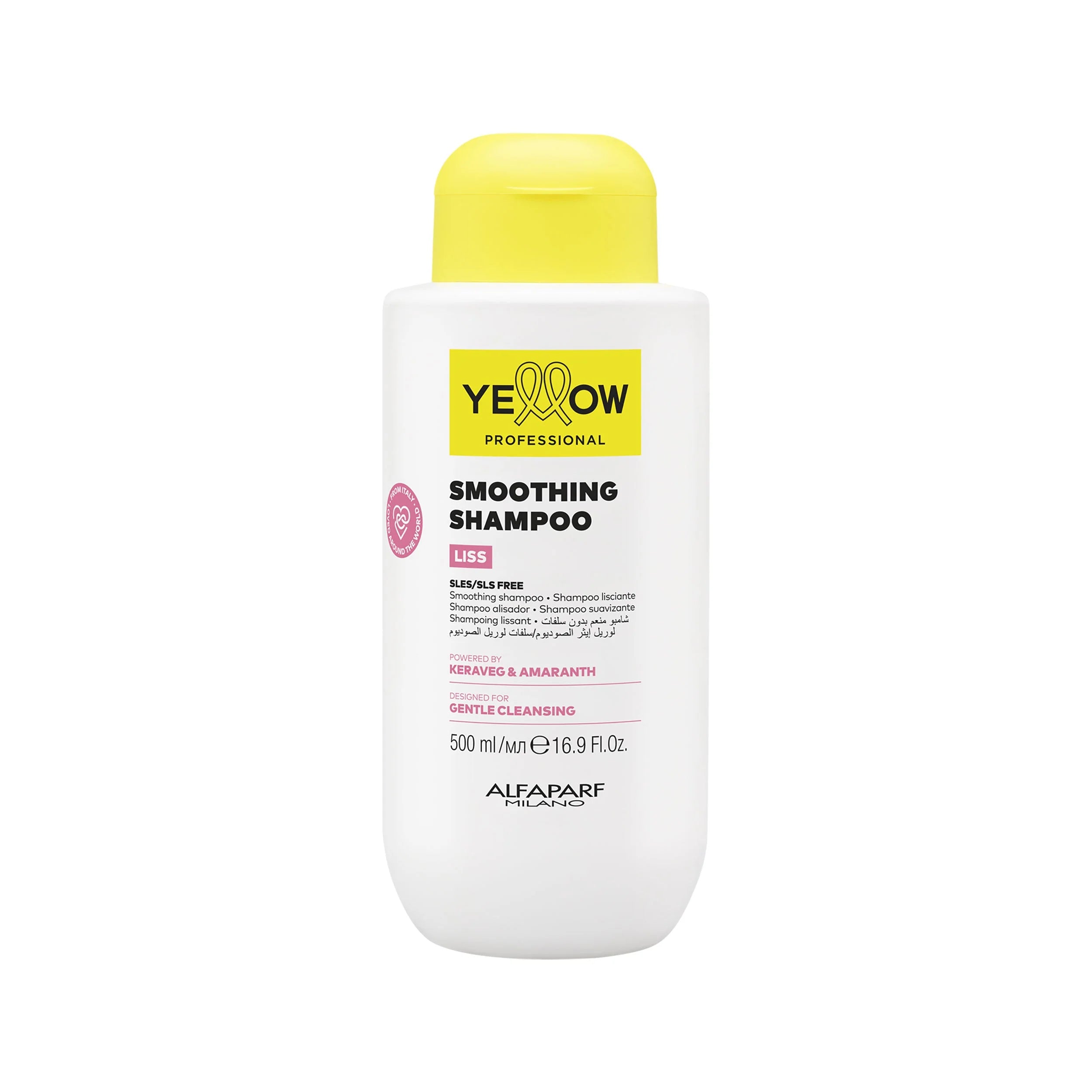 Yellow Pro/Smoothing Shampoo 500ml-Shampoo lisciante per capelli indisciplinati