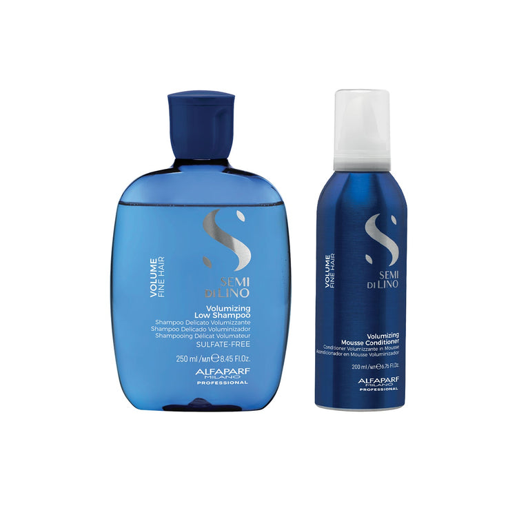 Set Semi di Lino | Volumizing Low Shampoo & Mousse Conditioner